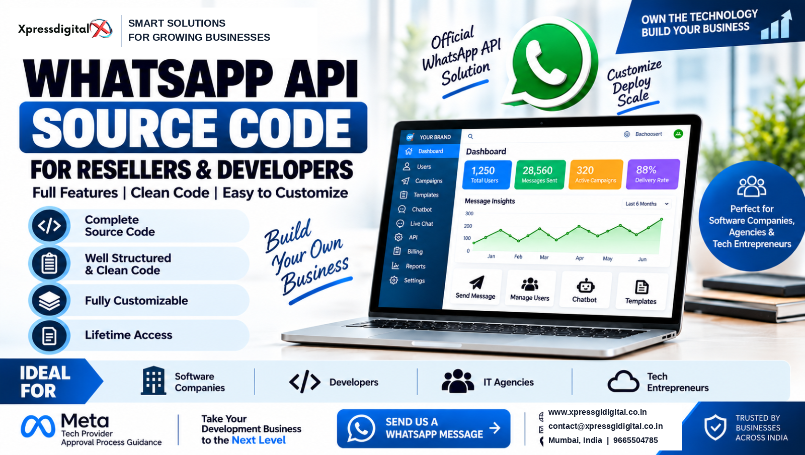 WhatsApp API Reseller Panel Dashboard